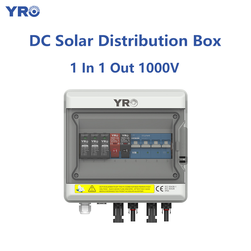 1 in 1 out 1000V DC 태양 분배 상자