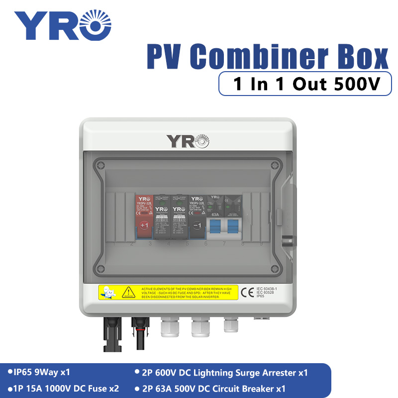 1 In 1 Out 500V DC 태양광 배전함