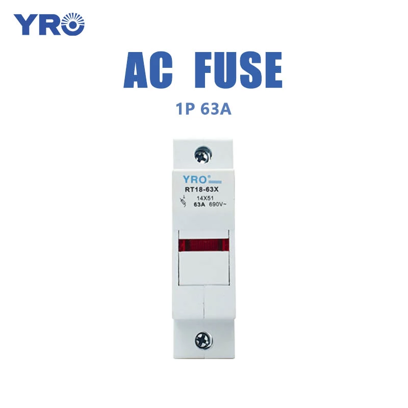 1P 63A 화염 지연 AC 퓨즈가있는 구리