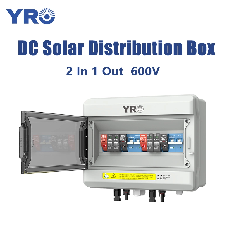 2 in 1 out 600V 태양 분배 상자