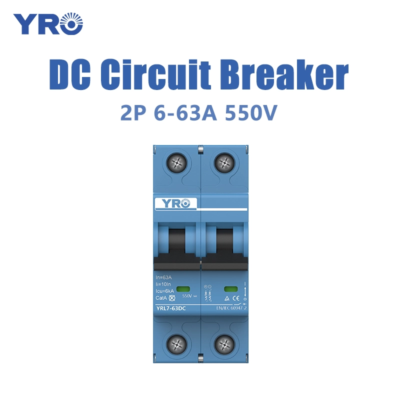 2P 6-63A 550V DC 회로 차단기