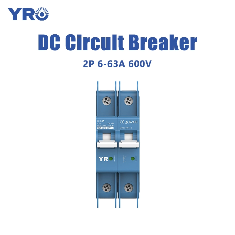 2P 6-63A 600V DC 회로 차단기