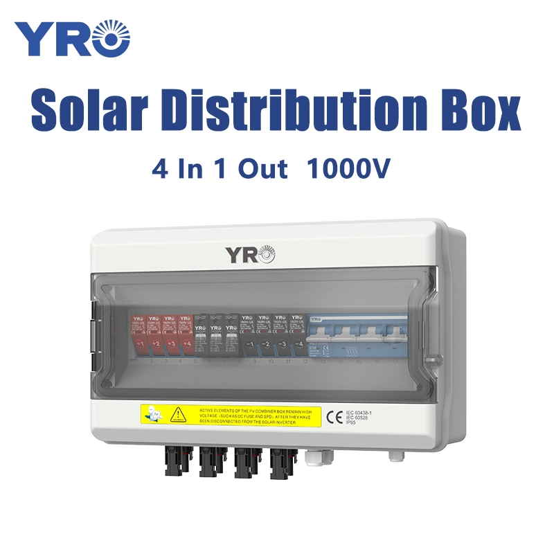 4 in 1 out 1000V DC 태양 분배 상자