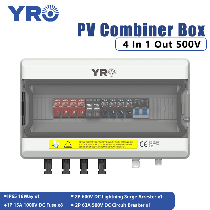 4 In 1 Out 500V DC 태양광 배전함
