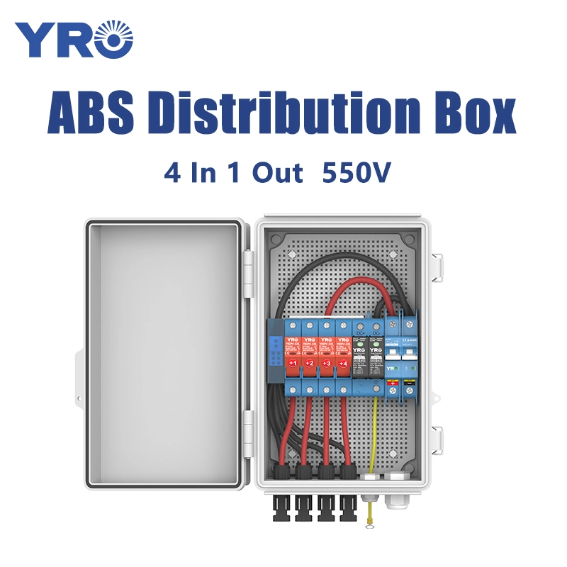 4 in 1 out 550V DC ABS 배포 상자