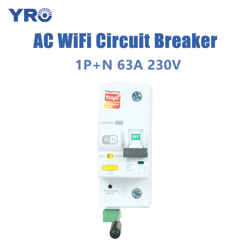 63A 1p n 230V WiFi AC 회로 차단기